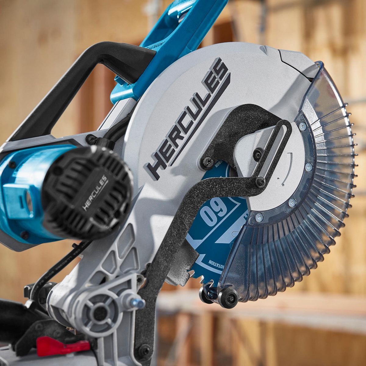HERCULES 12 in. Dual-Bevel Sliding Compound Miter Saw with LED Shadow Guide J974