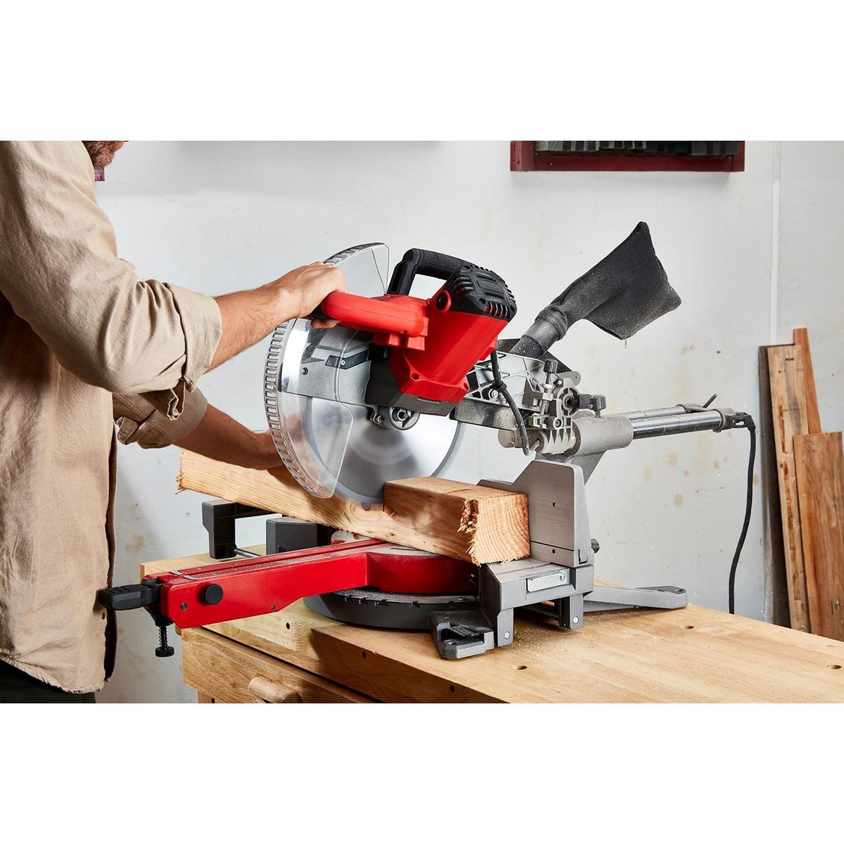 BAUER 10 in. Dual-Bevel Sliding Miter Saw H79528