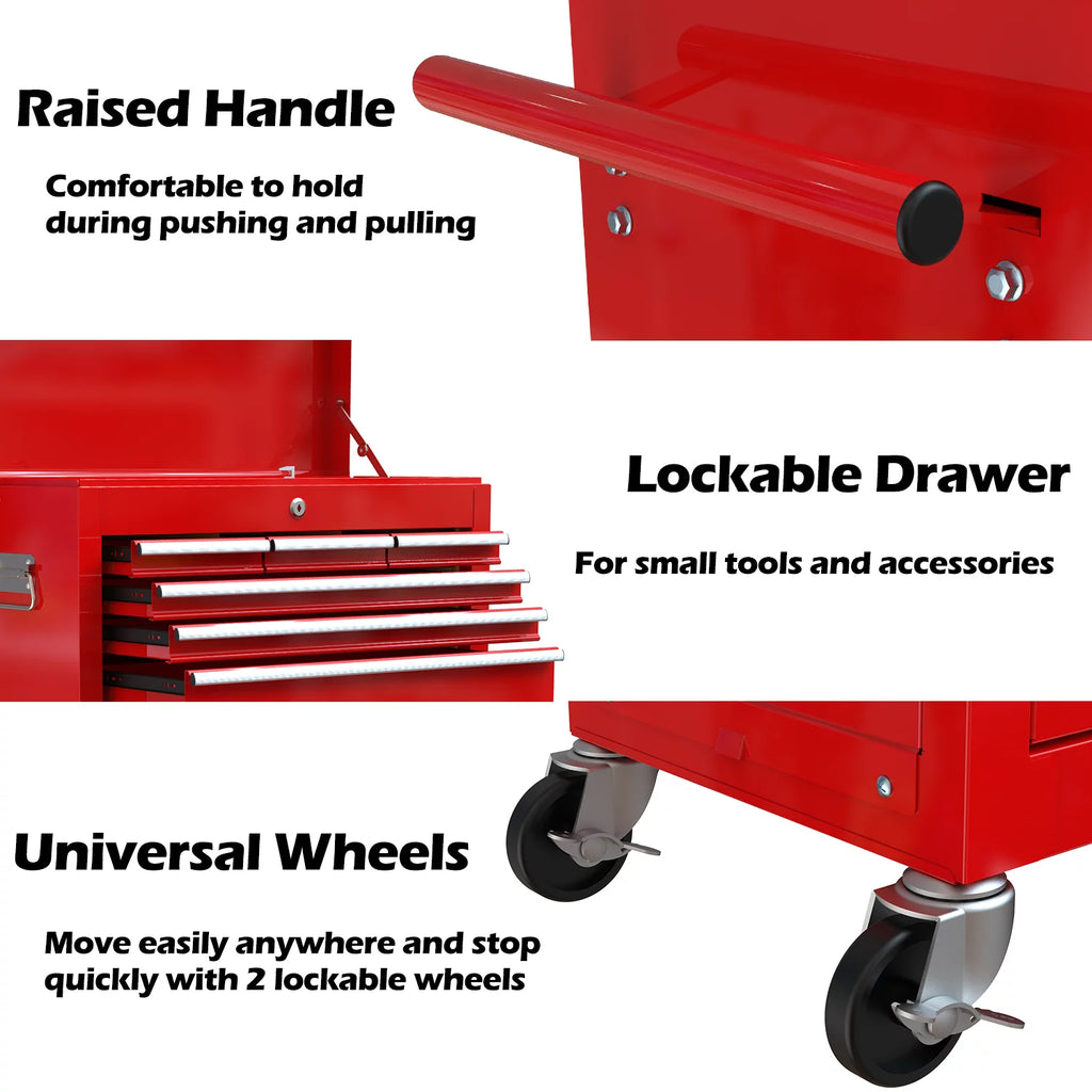 Blue 8-Drawer Rolling Tool Chest with Wheels and Lock Z60320