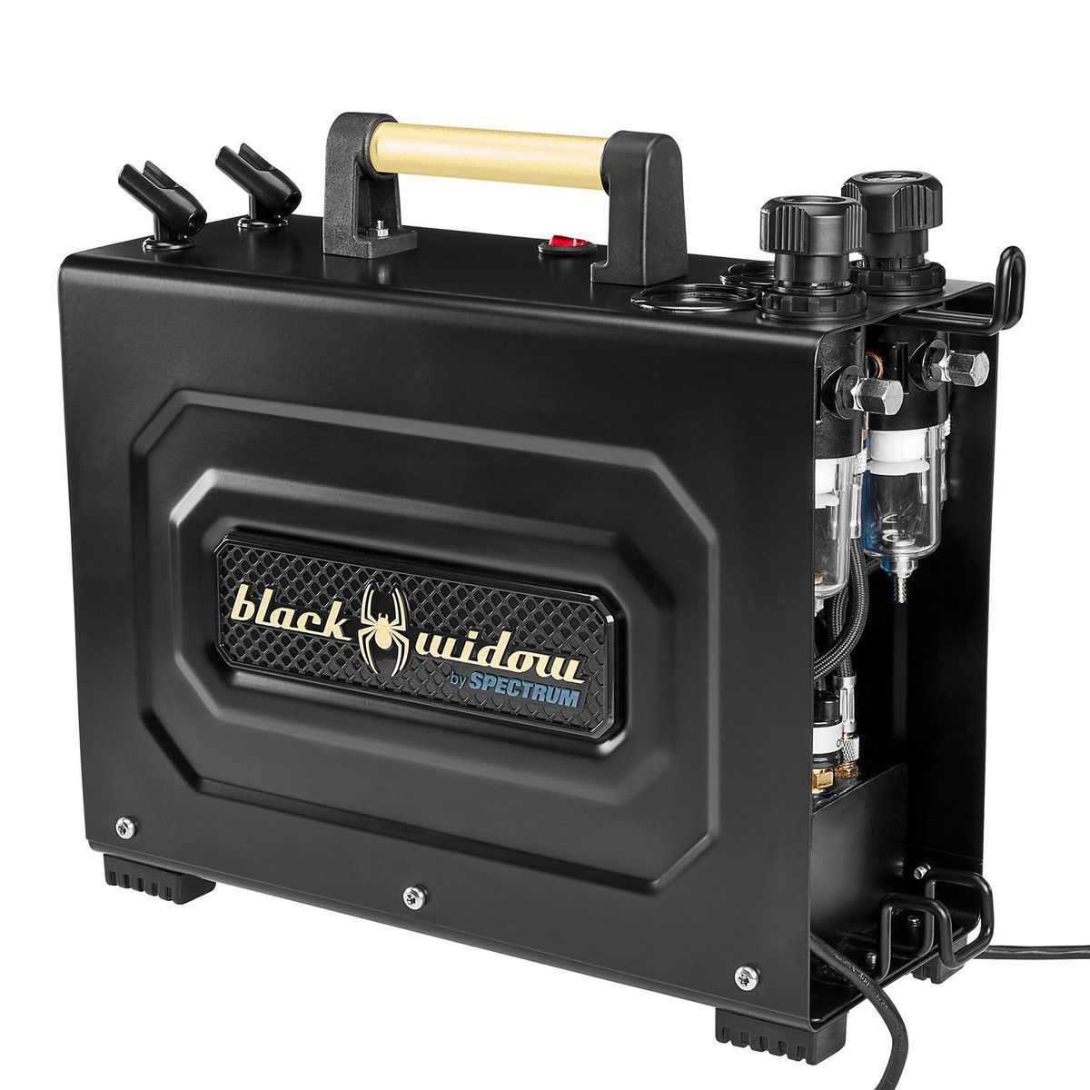 BLACK WIDOW BY SPECTRUM Professional Airbrush Compressor Kit T28226