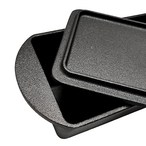 Cuisiland Rectangular Cast Iron Bread Loaf Pan with Lid R869