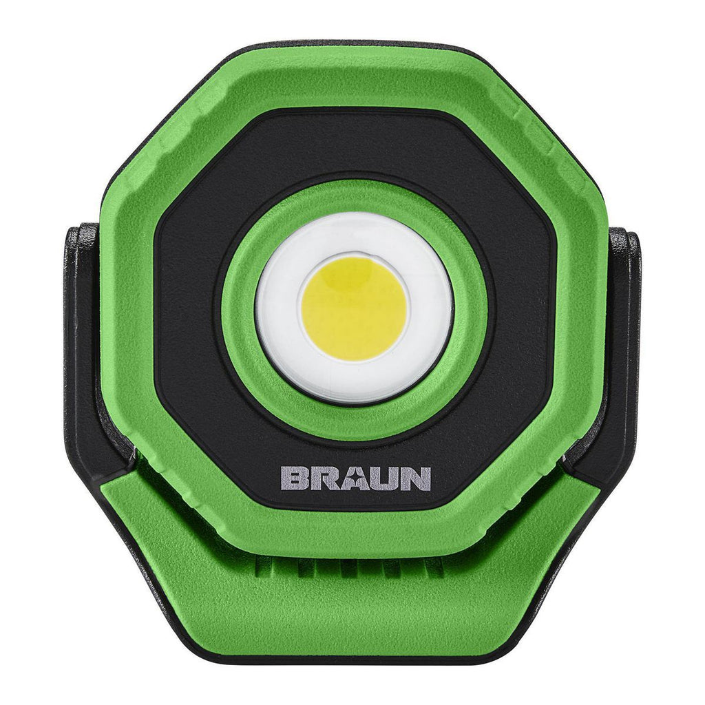 BRAUN 750 Lumen Rechargeable Magnetic LED Floodlight, Green V50040