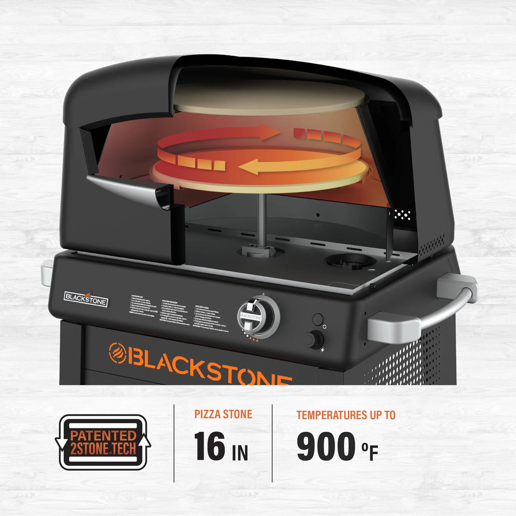 Blackstone Propane Pizza Oven with 16 Rotating Stone and Stand M33266