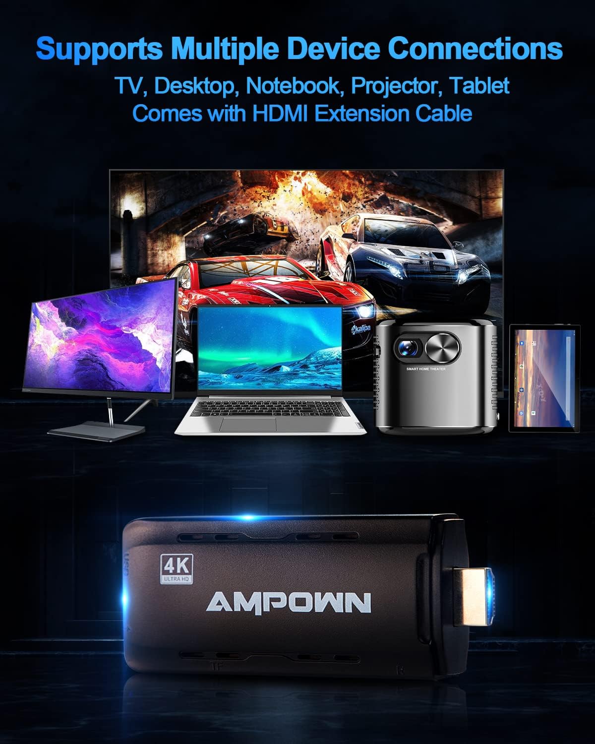Retro Game Console with 4K HD and Wireless Controller J73053