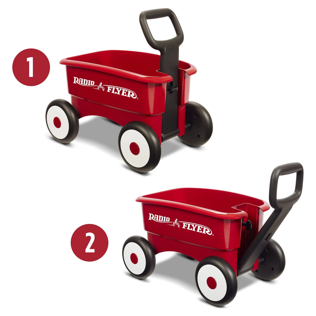 Radio Flyer My 1st 2-in-1 Play Wagon Push Walker Red T45095