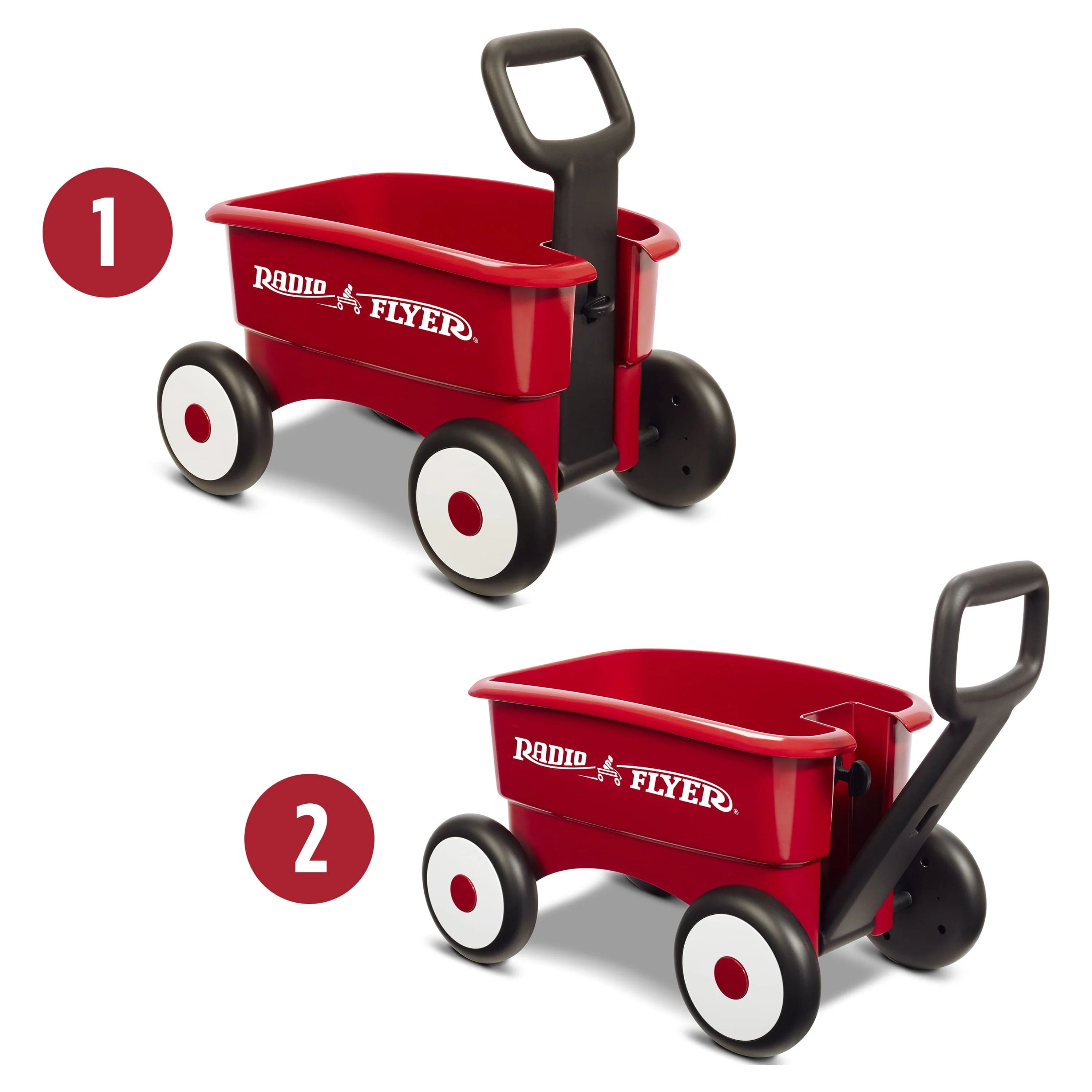 Radio Flyer My 1st 2-in-1 Play Wagon Push Walker Red T45095