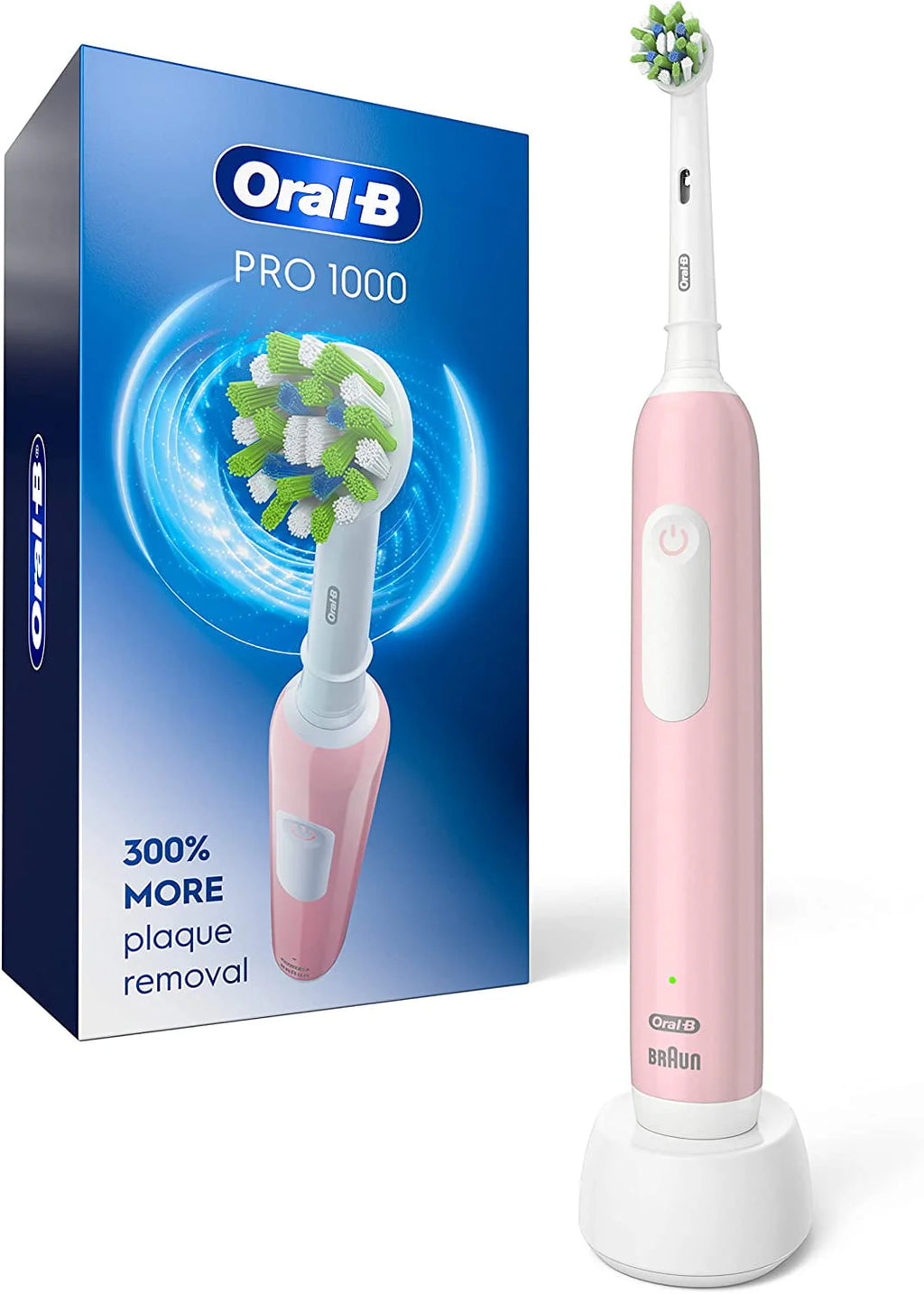 Oral-B Pro 1000 Rechargeable Electric Toothbrush, White, 1 Ct