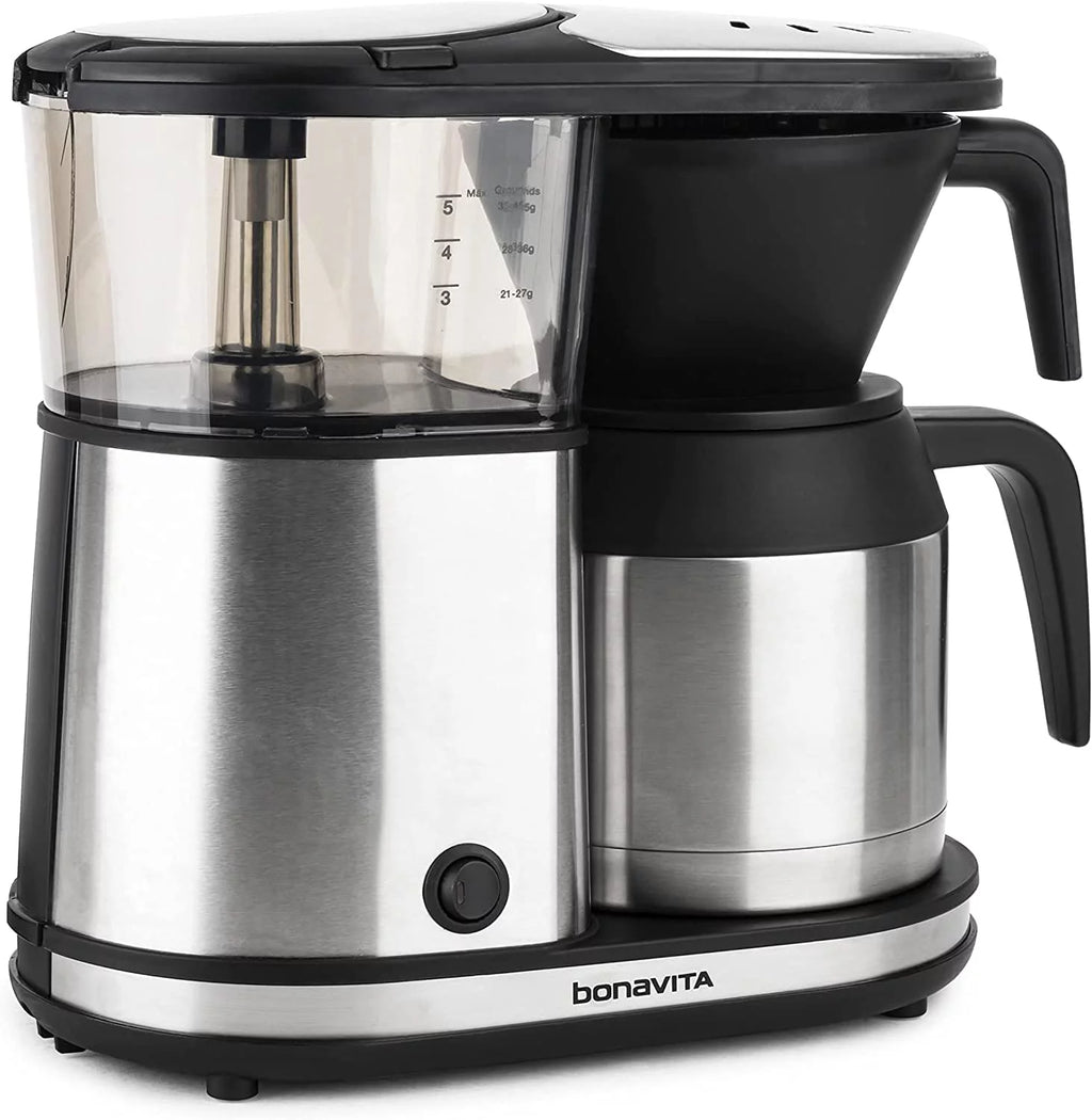 Bonavita 5 Cup Drip Coffee Maker with Thermal Carafe, Stainless Steel J764