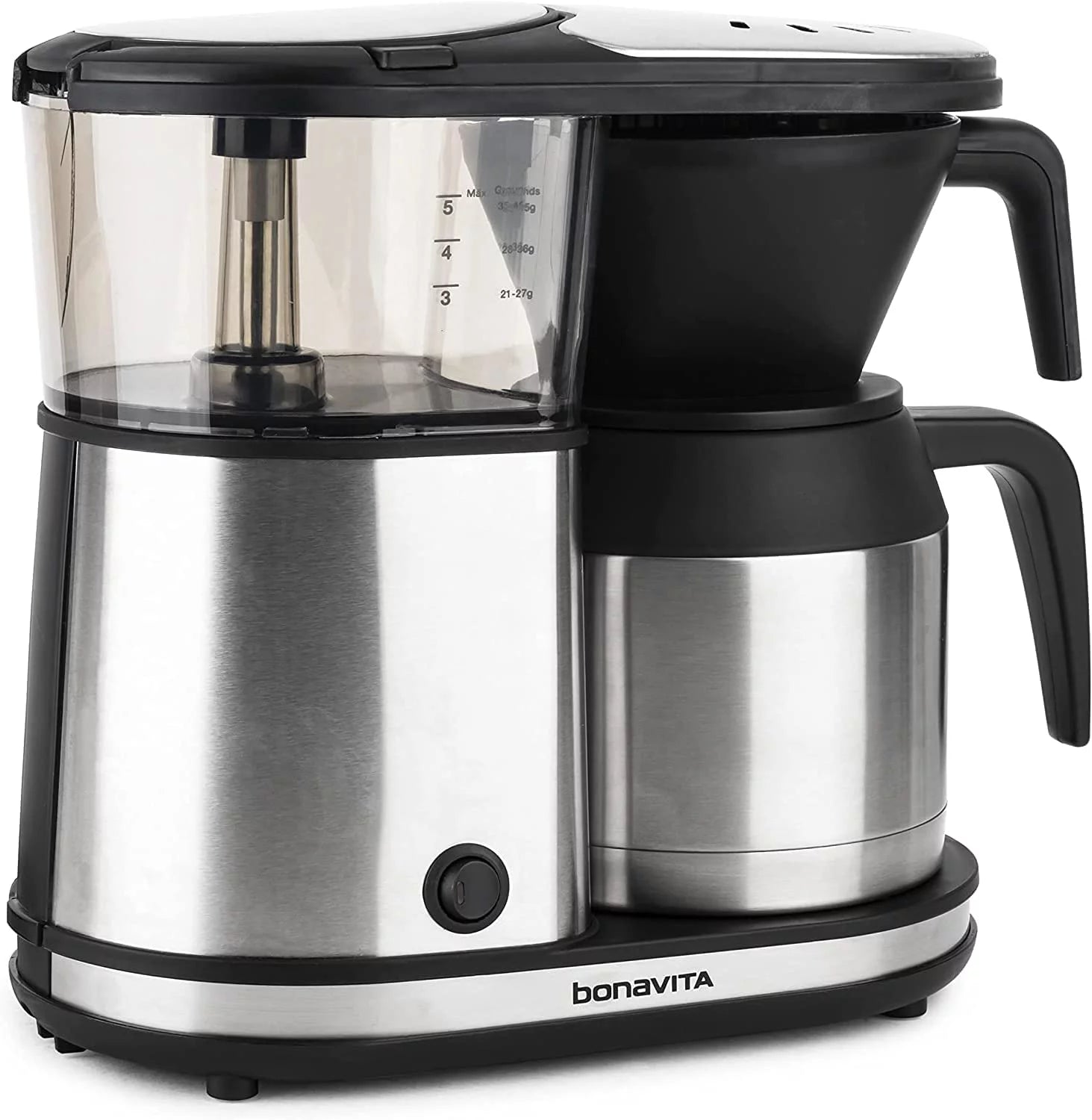 Bonavita 5 Cup Drip Coffee Maker with Thermal Carafe, Stainless Steel J764