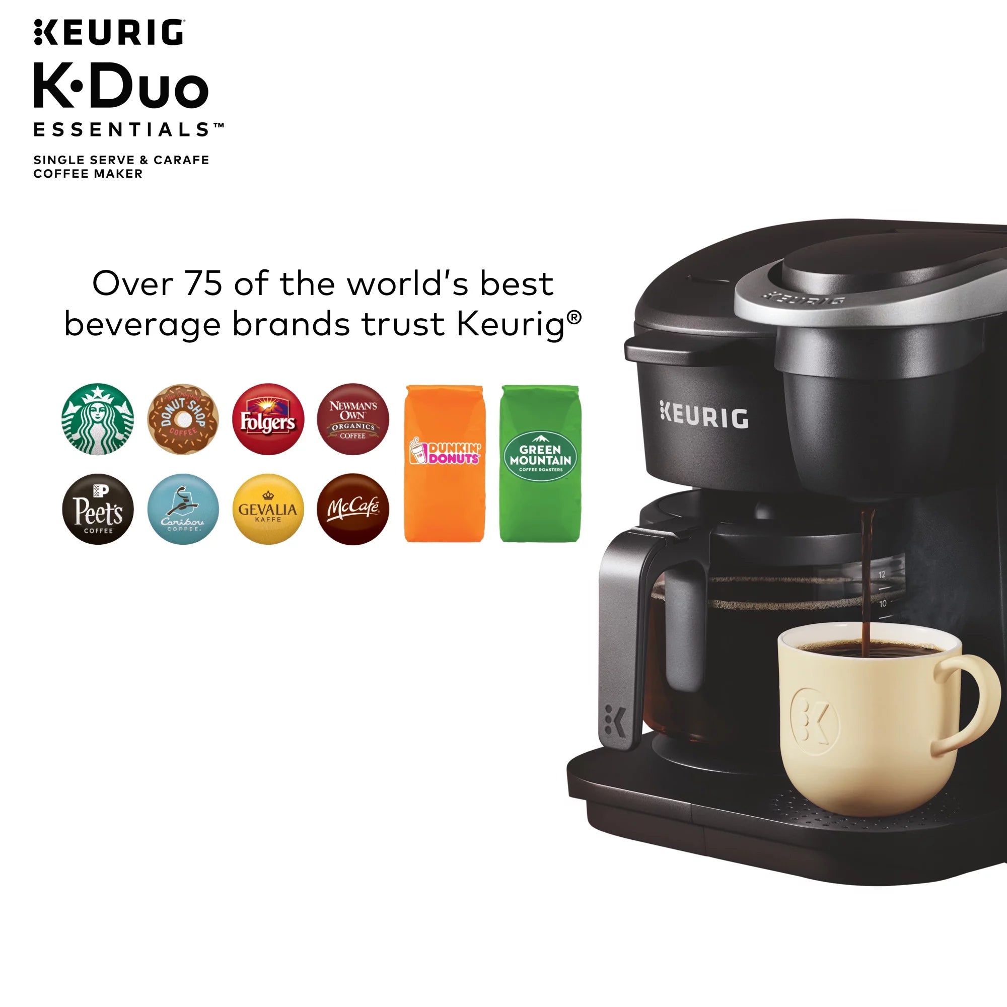 Keurig K-Duo Essentials Single Serve & Carafe Coffee Maker M122