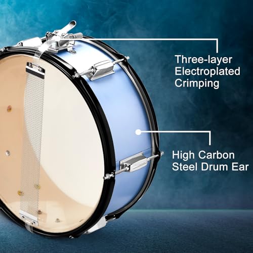 Ktaxon 22 Inch 5-Piece Adult Drum Set with Cymbals and Stool (Blue) G680