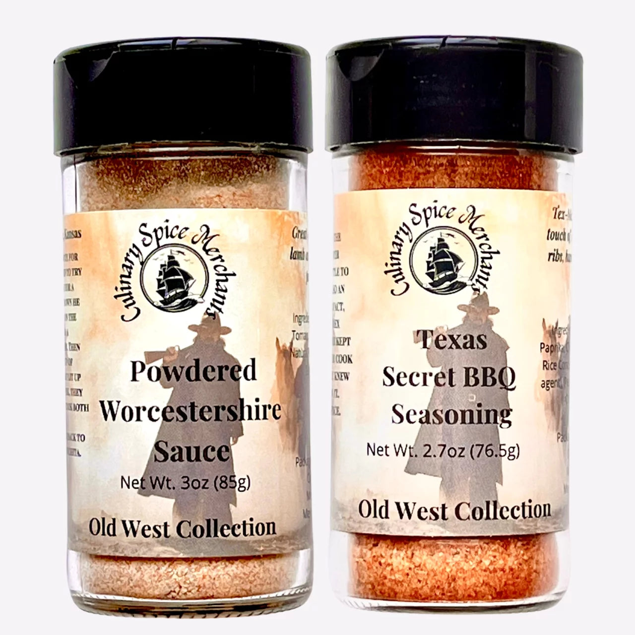 Powdered Worcestershire Sauce & Texas Secret BBQ Seasoning Bundle by Culinary Spice Merchants M188469