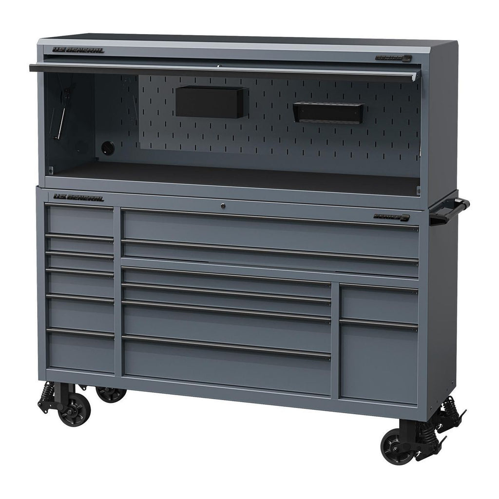 U.S. General 72 in. Triple-Bank Roll Cab, Series 3, Slate Gray V981709