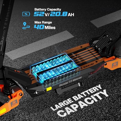 Ruitoo Electric Scooter 1000W Motor, Off Road Foldable E-Scooter for Adults H59744