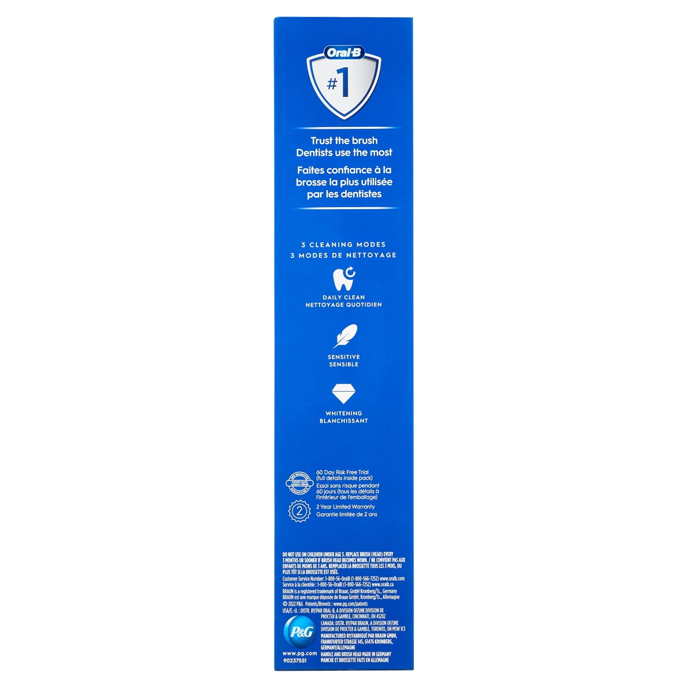 Oral-B Pro 1000 Rechargeable Electric Toothbrush, White W32778