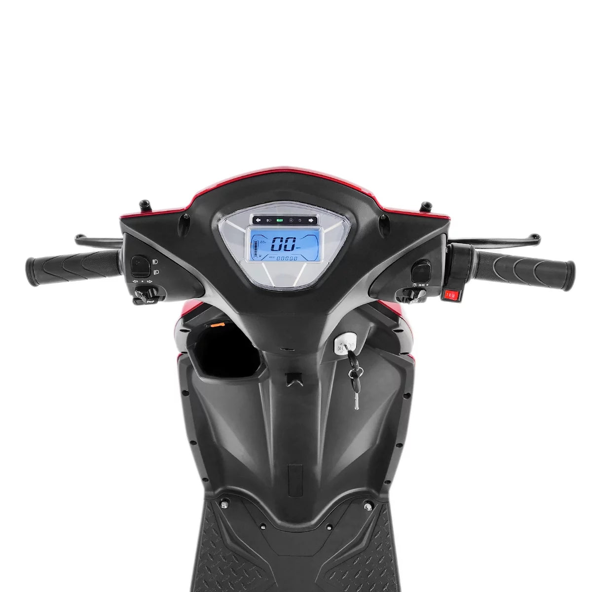 Veloce Long Range 3 Wheel Mobility Scooter, 300 lb Capacity, Red A48298