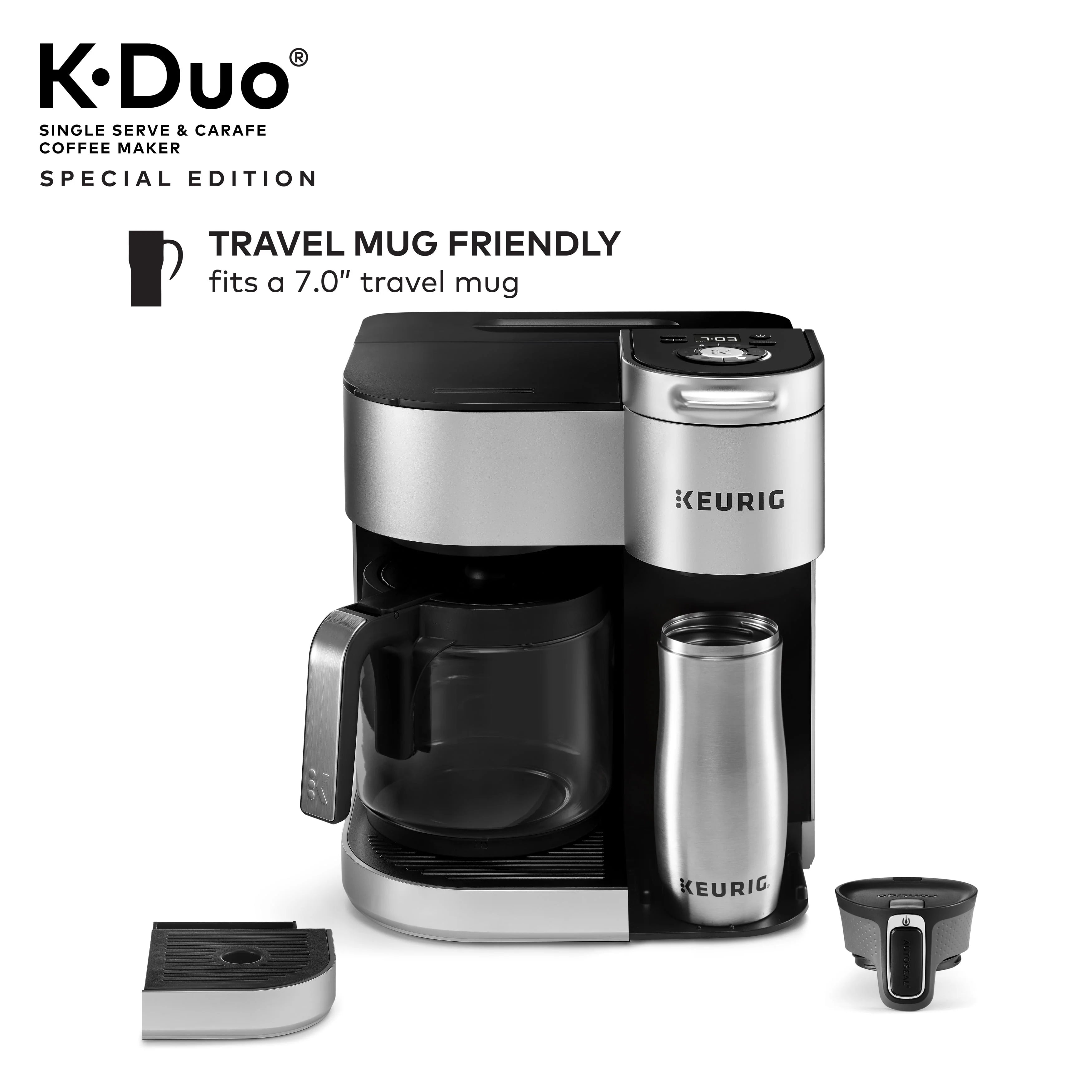 Keurig® K-Duo Special Edition Single Serve & Carafe Coffee Maker, Silver H954