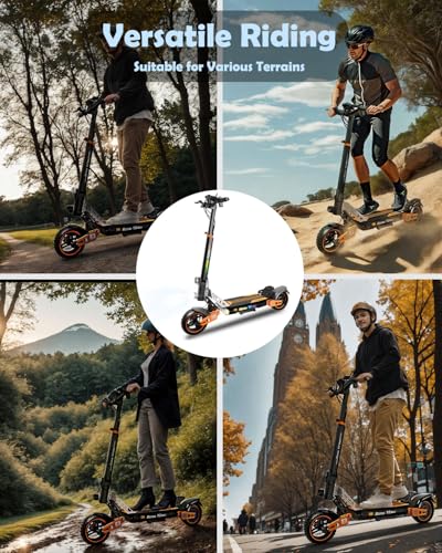 Ruitoo Electric Scooter 1000W Motor, Off Road Foldable E-Scooter for Adults H59744