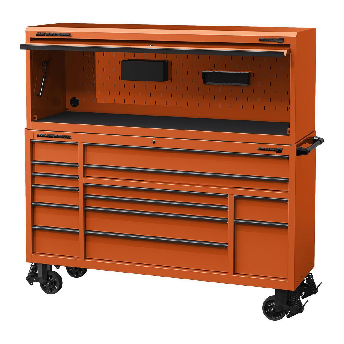 U.S. General 72 in. Triple-Bank Roll Cab, Series 3, Slate Gray V981709
