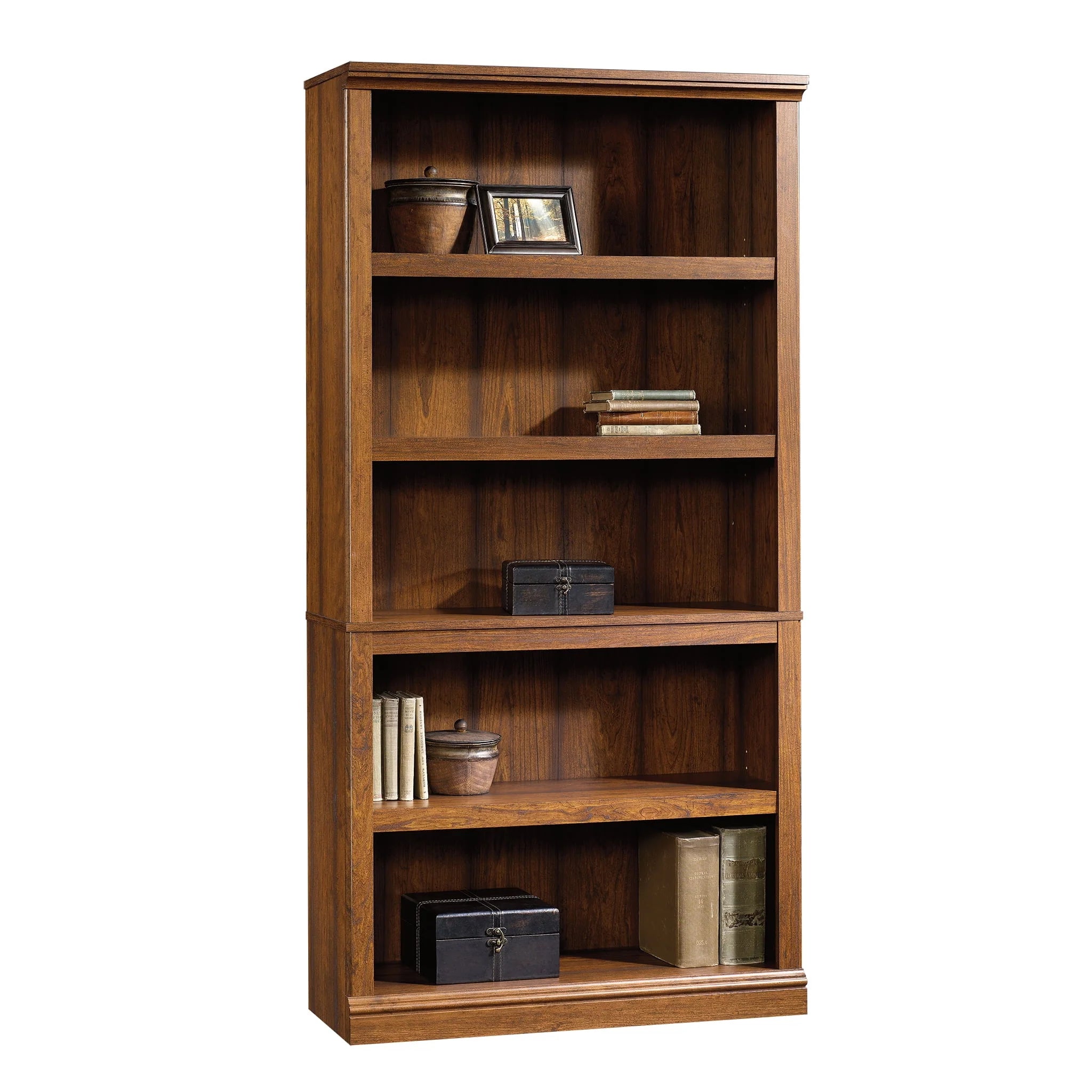Sauder Select 5-Shelf Bookcase, Chalked Chestnut Finish O1929