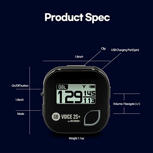 GolfBuddy Voice 2 Golf GPS Rangefinder P410402