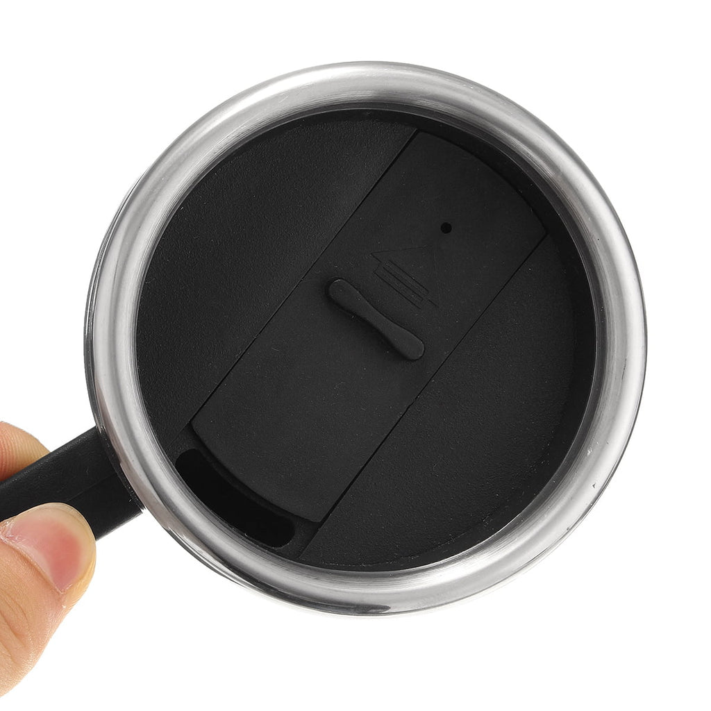 Stainless Steel 12V 500ml Car Heating Cup with Anti-Spill Lid R421121