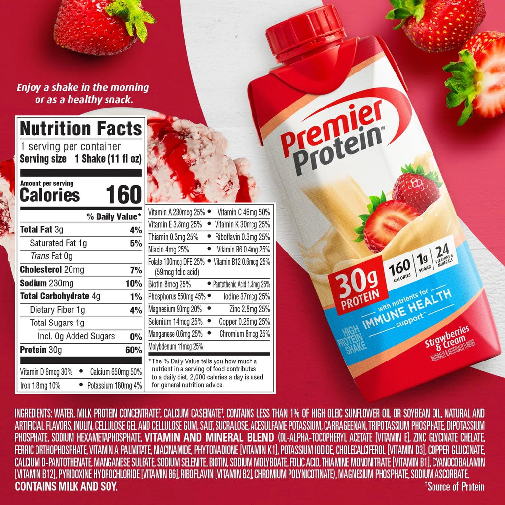 Premier Protein Shake, Chocolate, 11 fl oz, 12 Ct H339