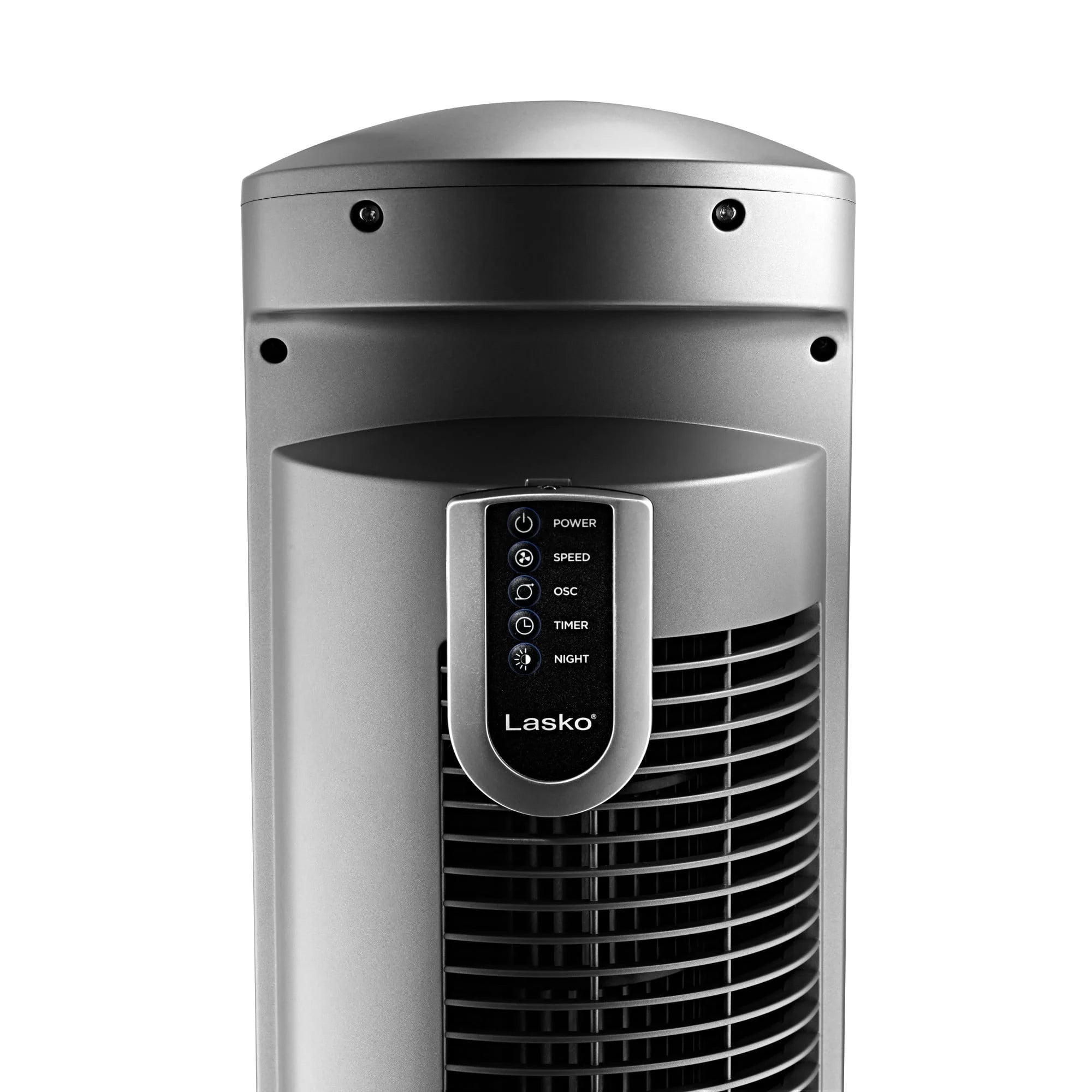 Lasko 42 Wind Curve Tower Fan with Remote, Gray/Brown U59088