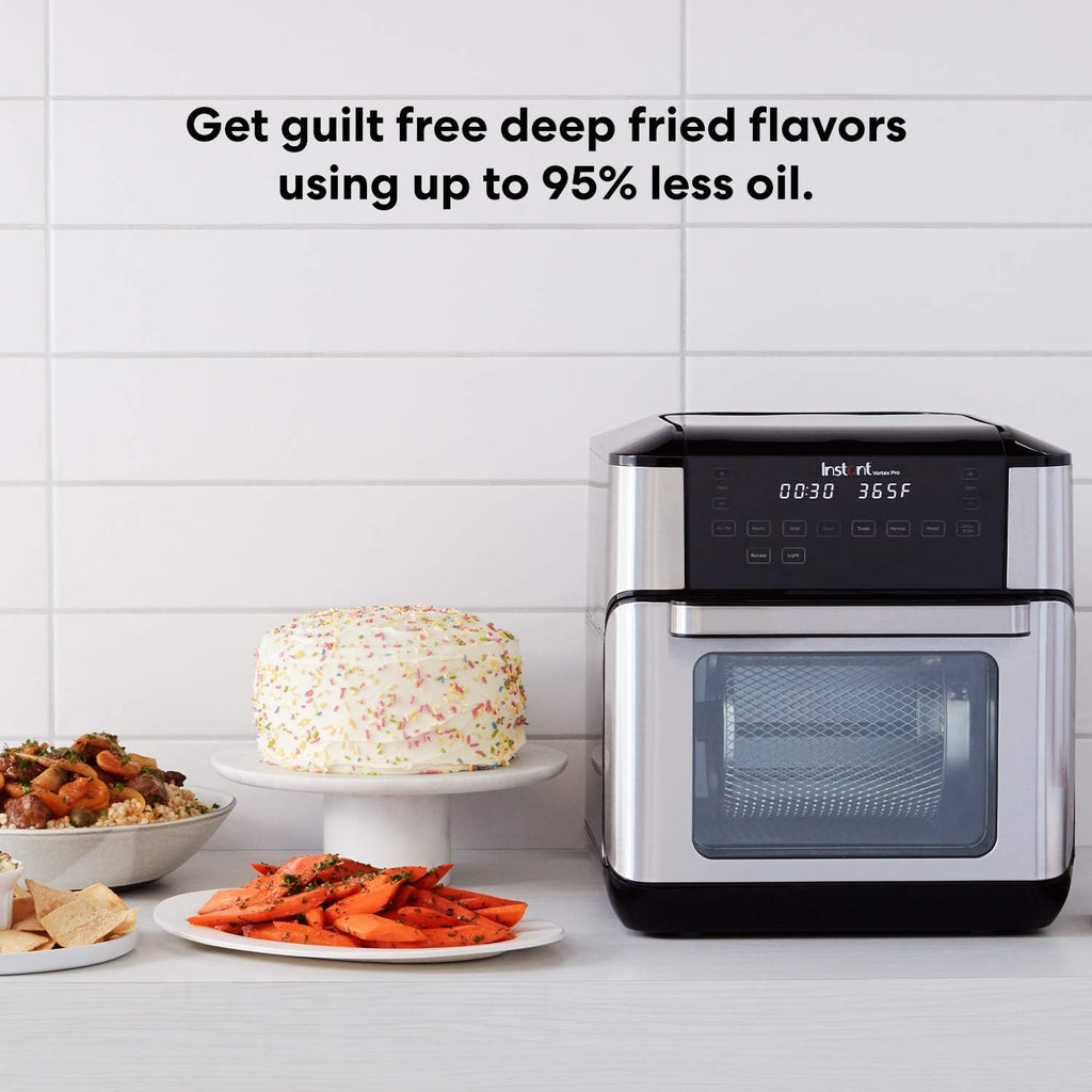 Instant Vortex Pro 10 Quart Air Fryer Rotisserie Convection Oven, Stainless Steel L59246