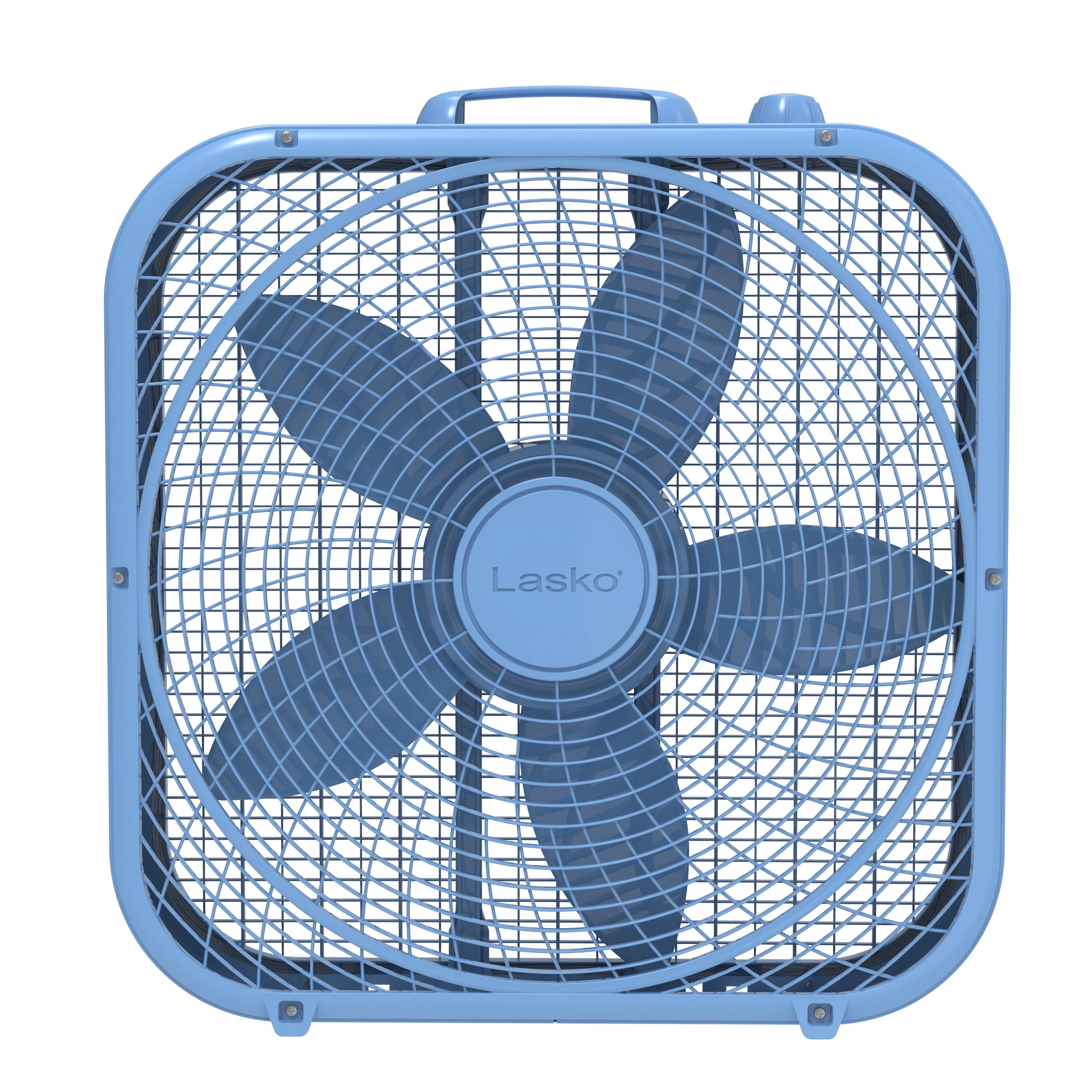 Lasko 20 Classic Box Fan with Weather-Resistant Motor, 3 Speeds, White Y945432