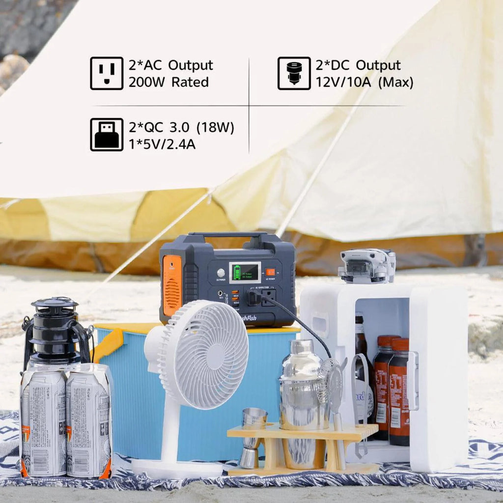 Flashfish 200W Portable Power Station 40800mAh Solar Generator H17932