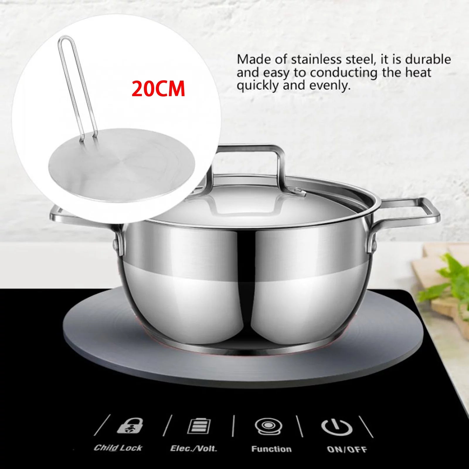 Heat Induction Converter Plate Diffuser for Gas Hob 20cm G9205