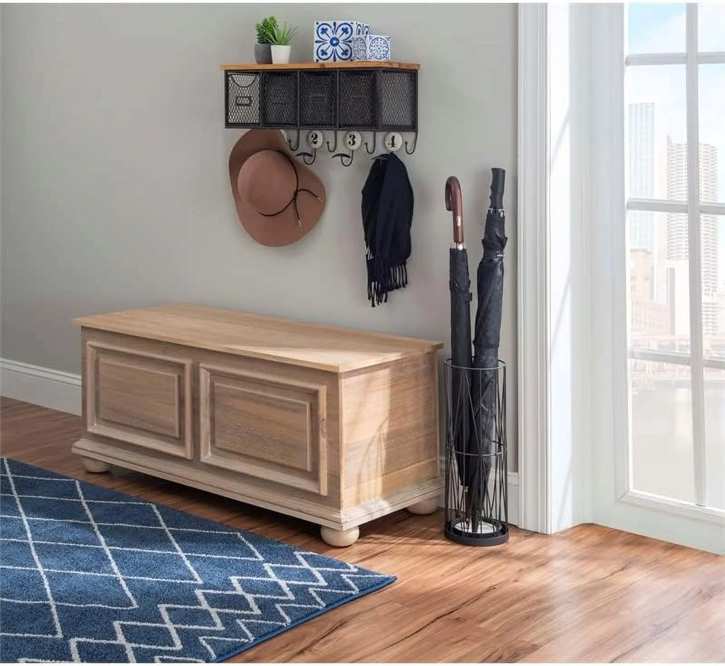 Transitional Wood Cedar Chest Natural Brown F3017