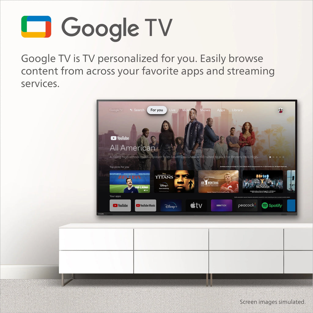 Philips 55" 4K Ultra HD Google Smart LED TV S282