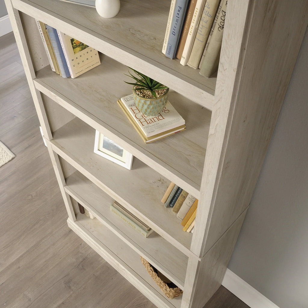 Sauder Select 5-Shelf Bookcase, Chalked Chestnut Finish O1929