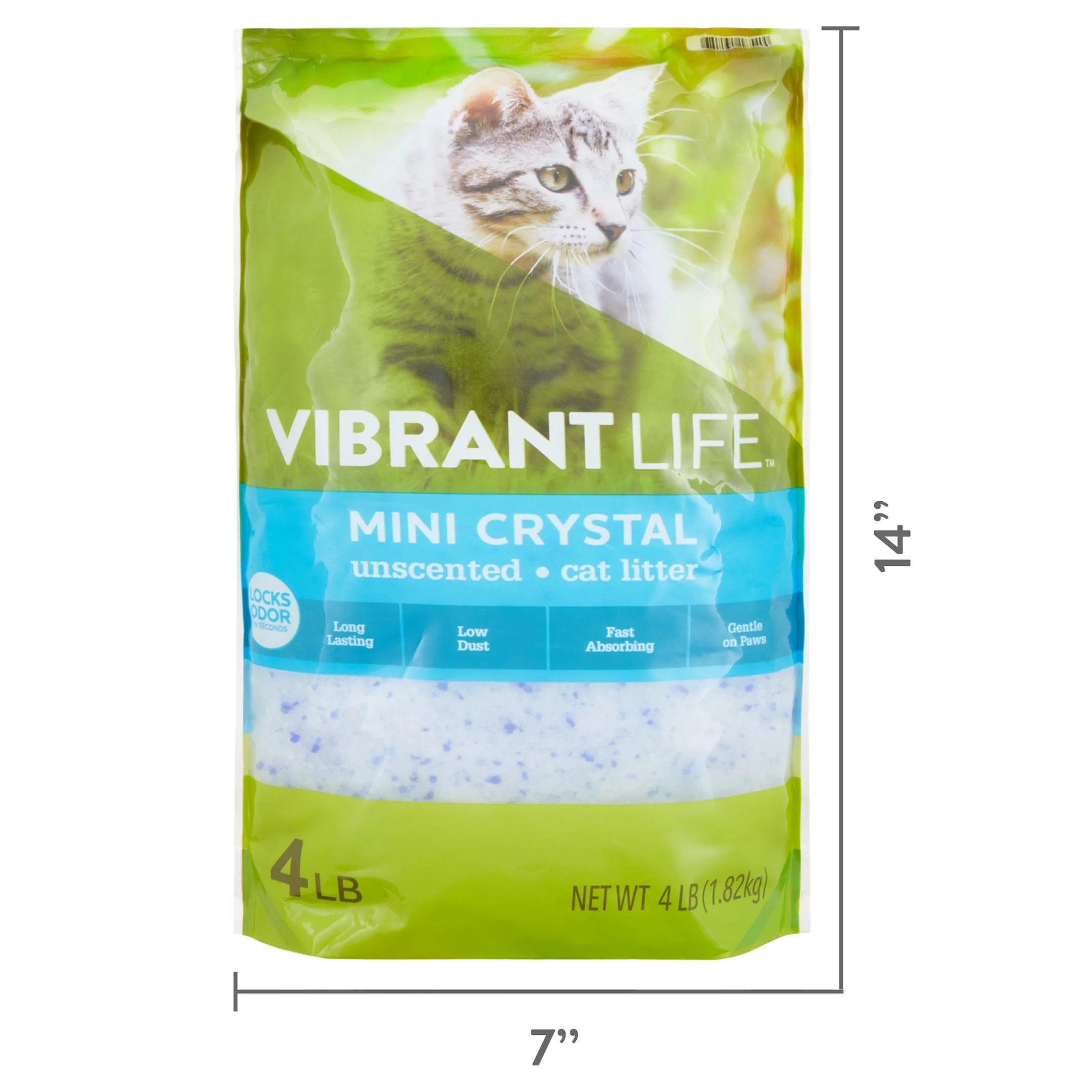 Vibrant Life Mini Crystal Unscented Cat Litter, 4 lb J349298