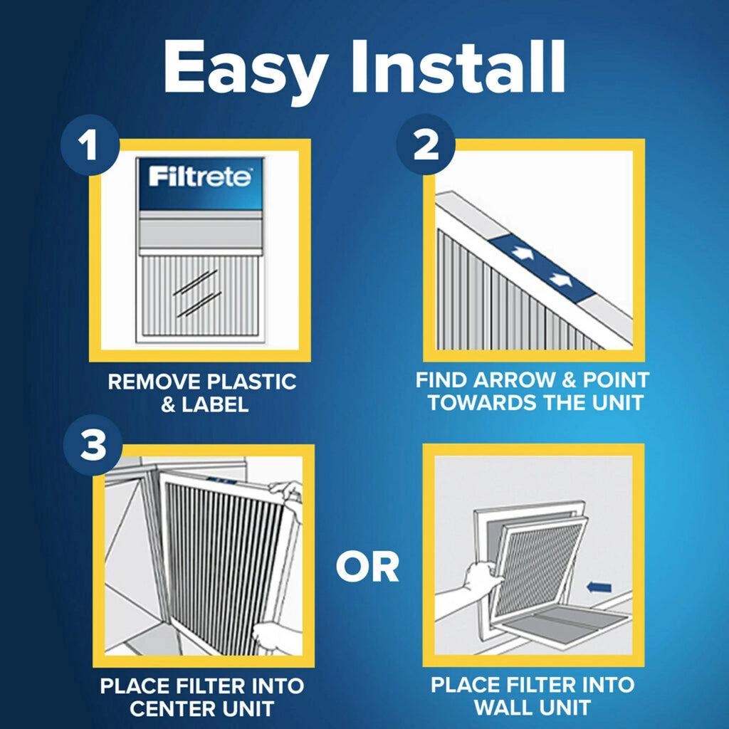 Filtrete 12x24x1 Air Filter MPR 2200 MERV 13, 4 Pack Z70126