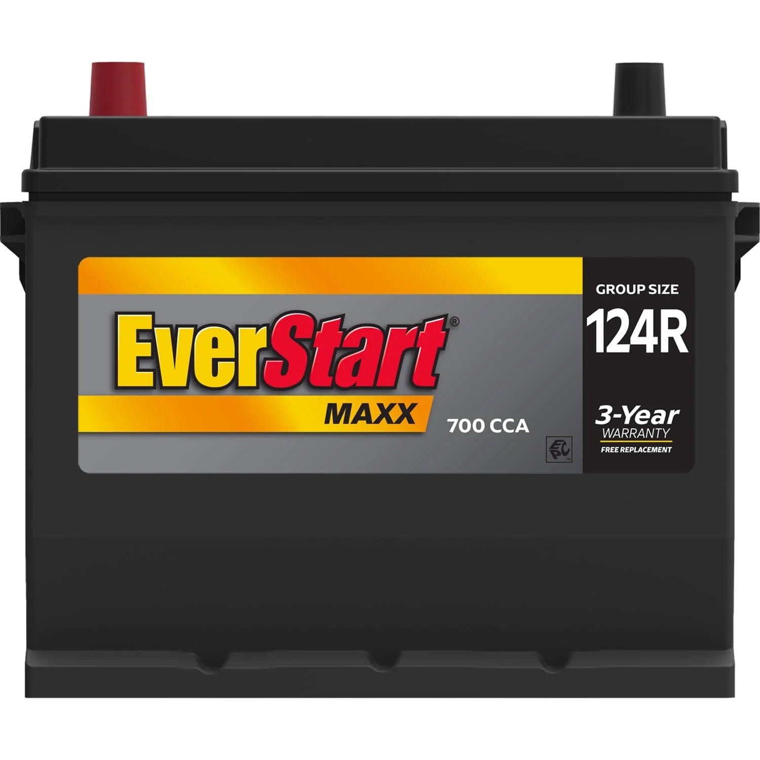 EverStart Maxx Lead Acid Automotive Battery Group Size 124R 12V 700 CCA C34091