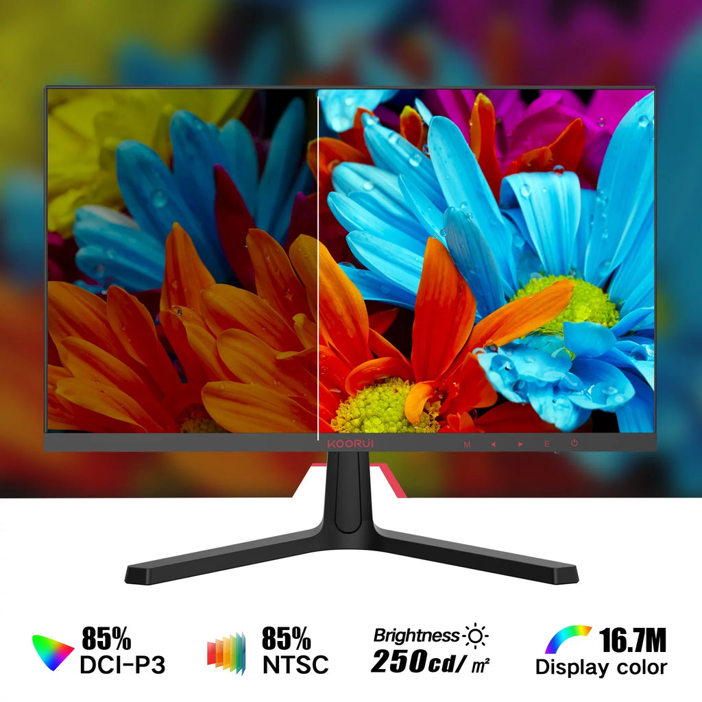 KOORUI 24 inch 165Hz 1ms Gaming Monitor, FHD 1080P VA, HDMI/DisplayPort F265