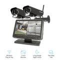 Defender PhoenixM2 Non Wi-Fi. Plug-in Power. Security Camera System with 7 Display Monitor and 2 Long-Range Night Vision Cameras,  32GB SD Card Recording, Plug & Play