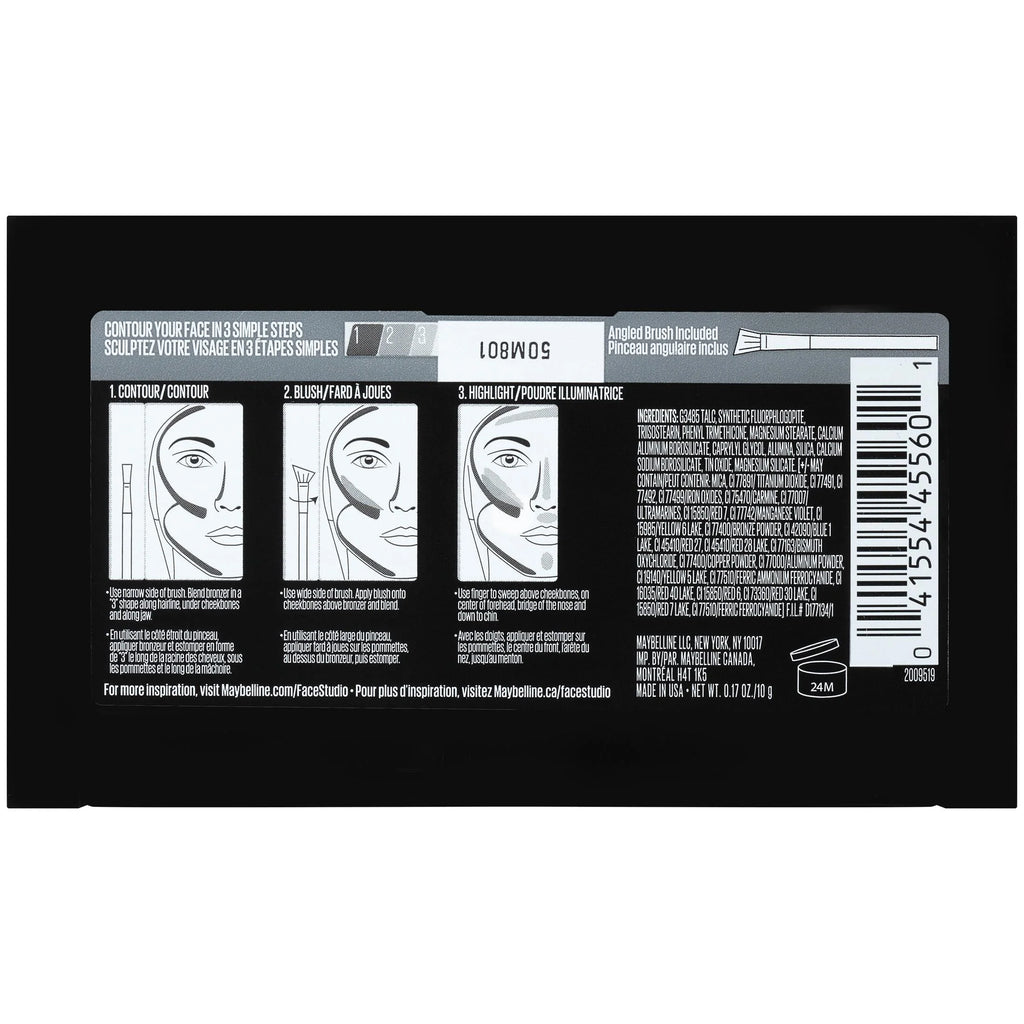 Maybelline Facestudio Master Face Contouring, Light to Medium E8193