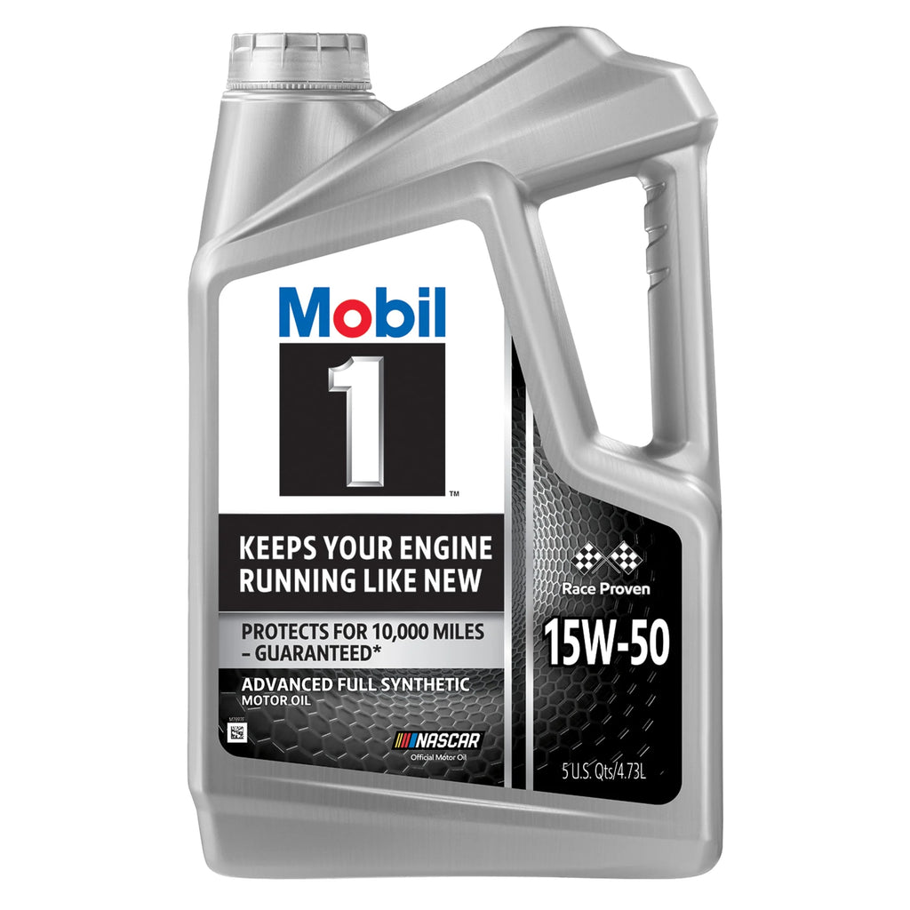 Mobil 1 Advanced Full Synthetic Motor Oil 15W-50, 5 Quart