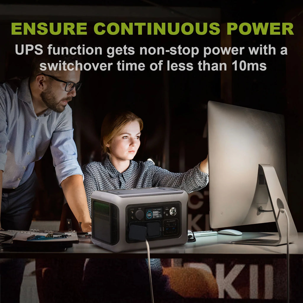 ALLPOWERS R600 Portable Power Station 600W 299Wh LiFePO4 Solar Generator C367