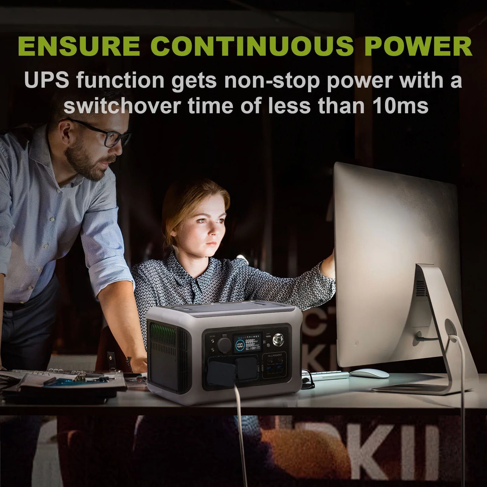 ALLPOWERS R600 Portable Power Station 600W 299Wh LiFePO4 Solar Generator C367