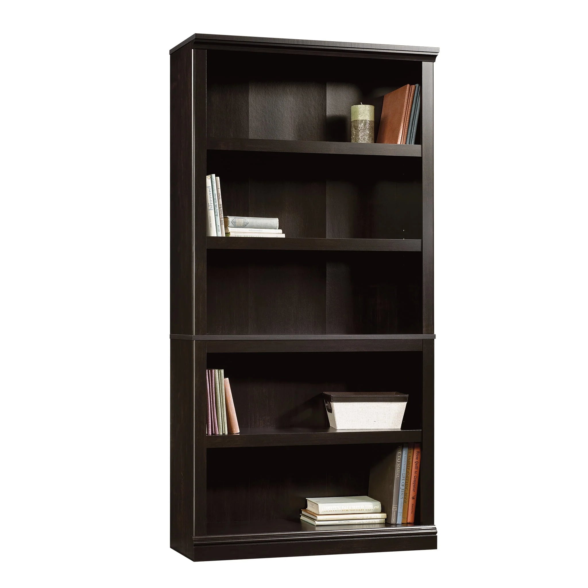 Sauder Select 5-Shelf Bookcase, Chalked Chestnut Finish O1929