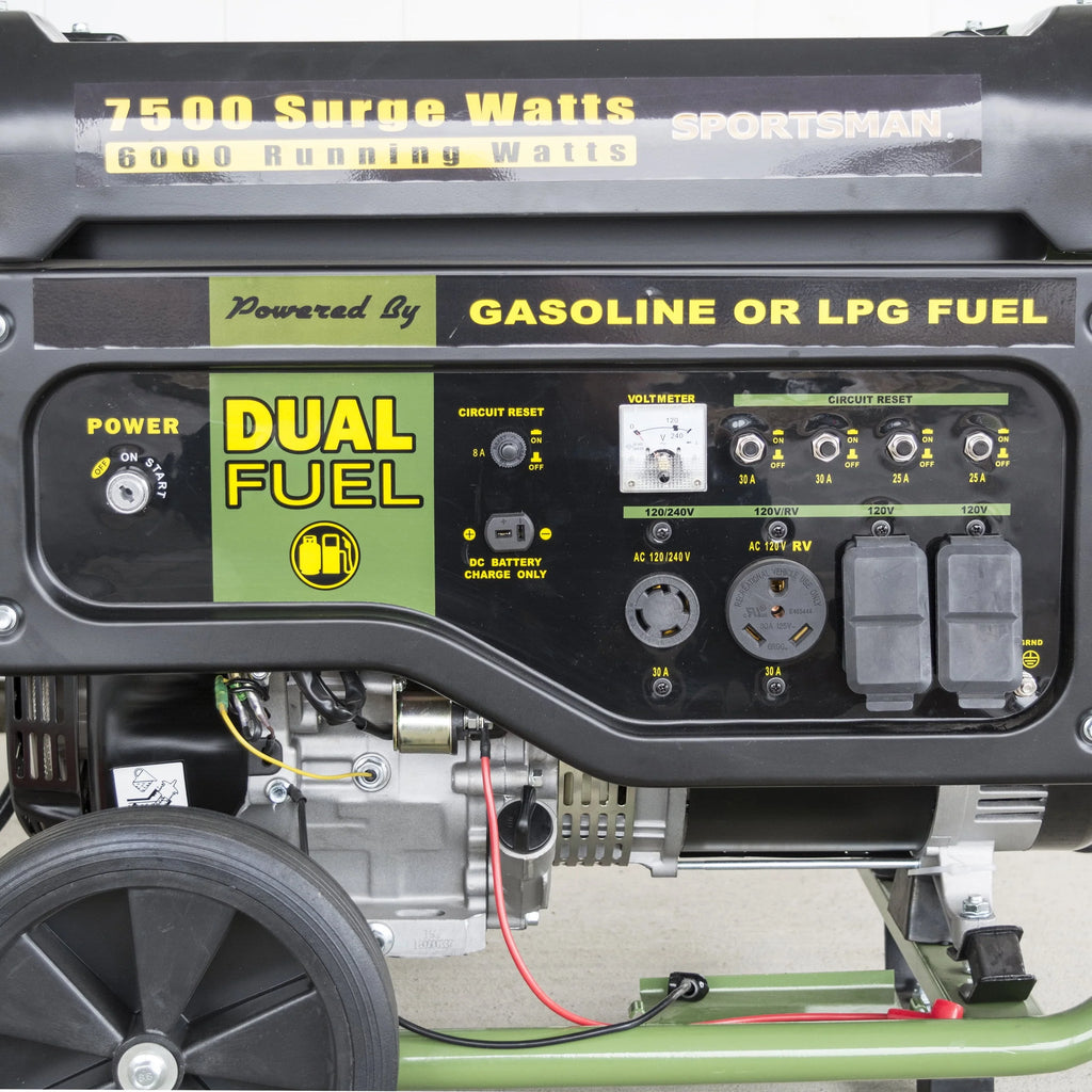 Sportsman 7500 Watt Dual Fuel Portable Generator Y581