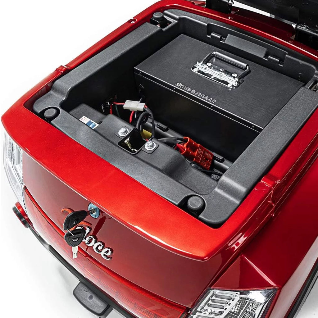 Veloce Long Range 3 Wheel Mobility Scooter, 300 lb Capacity, Red A48298