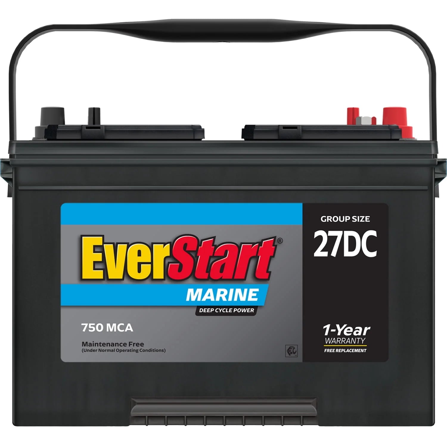 EverStart Lead Acid Marine & RV Deep Cycle Battery Group 27DC 12V 740 MCA L170571