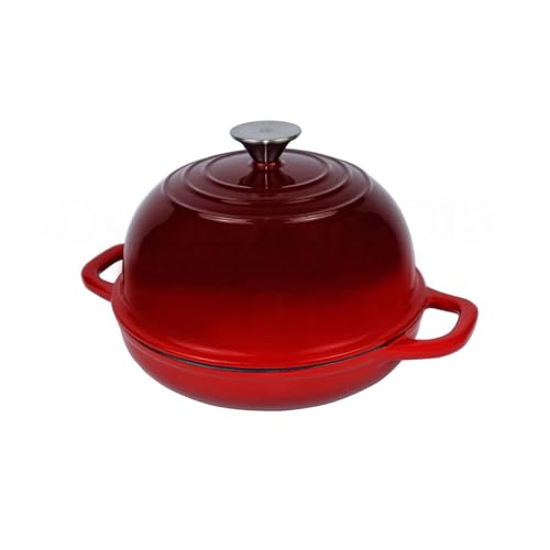 Enameled Cast Iron Dutch Oven with Lid for Bread Baking, 5 qt Cyan I339101