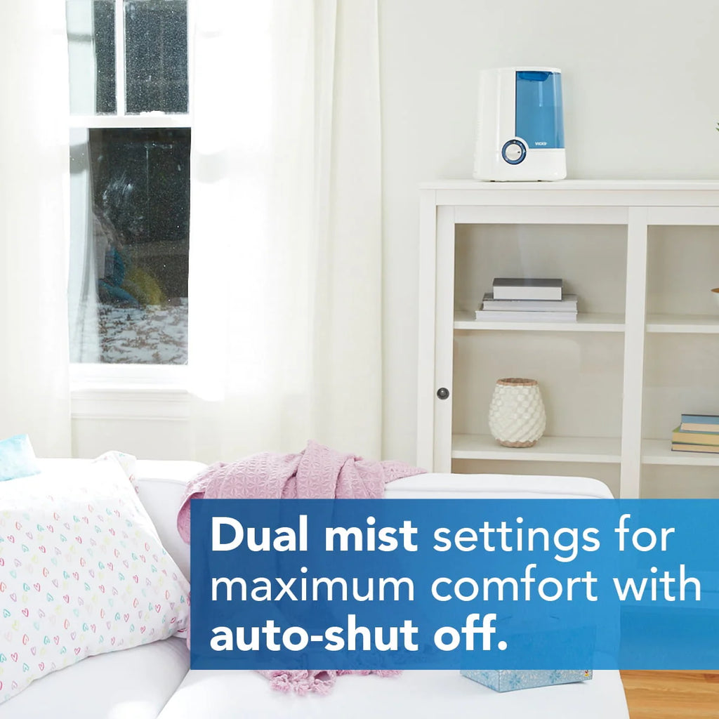 Vicks Warm Mist Humidifier V750, Blue X46691